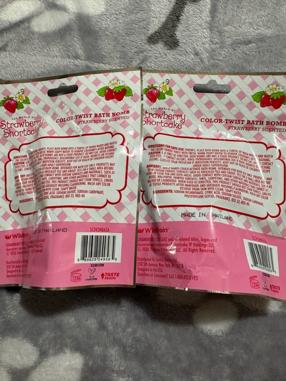 Strawberry Shortcake Color-Twist Bath Bomb - Pink, Strawberry Scented - Picture 2 of 2